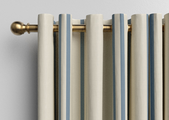 Adelaide, Winnies Stripe Raffs Blue - Made to Measure Curtains - Image 12